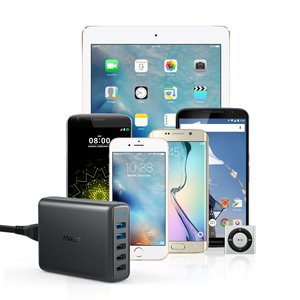 Anker PowerPort Speed 5-Port / 63W USB Charger with Dual QC 3.0 (AU ...